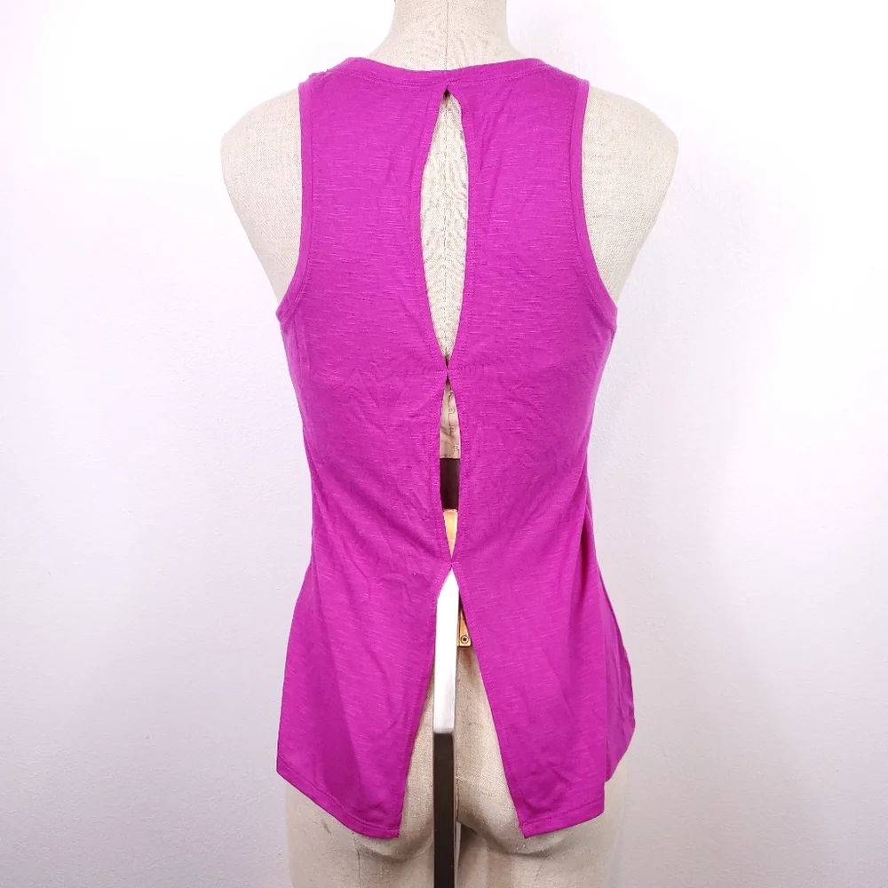Gaiam Pink Open Back Yoga Tank Top - Picture 3 of 4